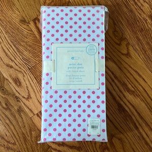 Pottery Barn Baby mini dot crib sheet